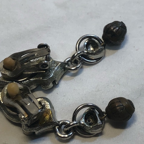 Vintage Necklace with Clip on Earrings Silver Tone - Picture 6 of 15